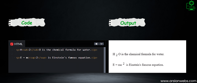 Adding Subscript and Superscript