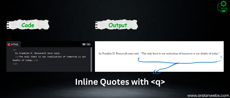 Inline Quotes with q