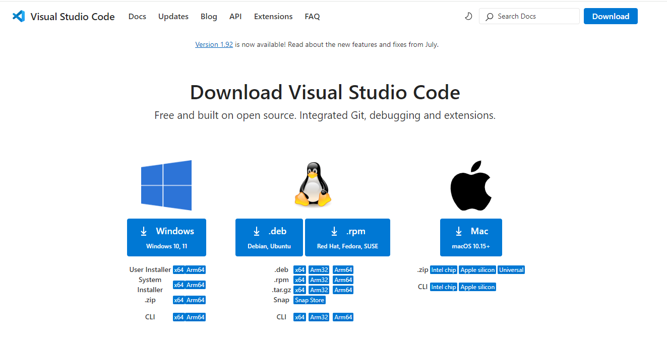 vs code screen shot